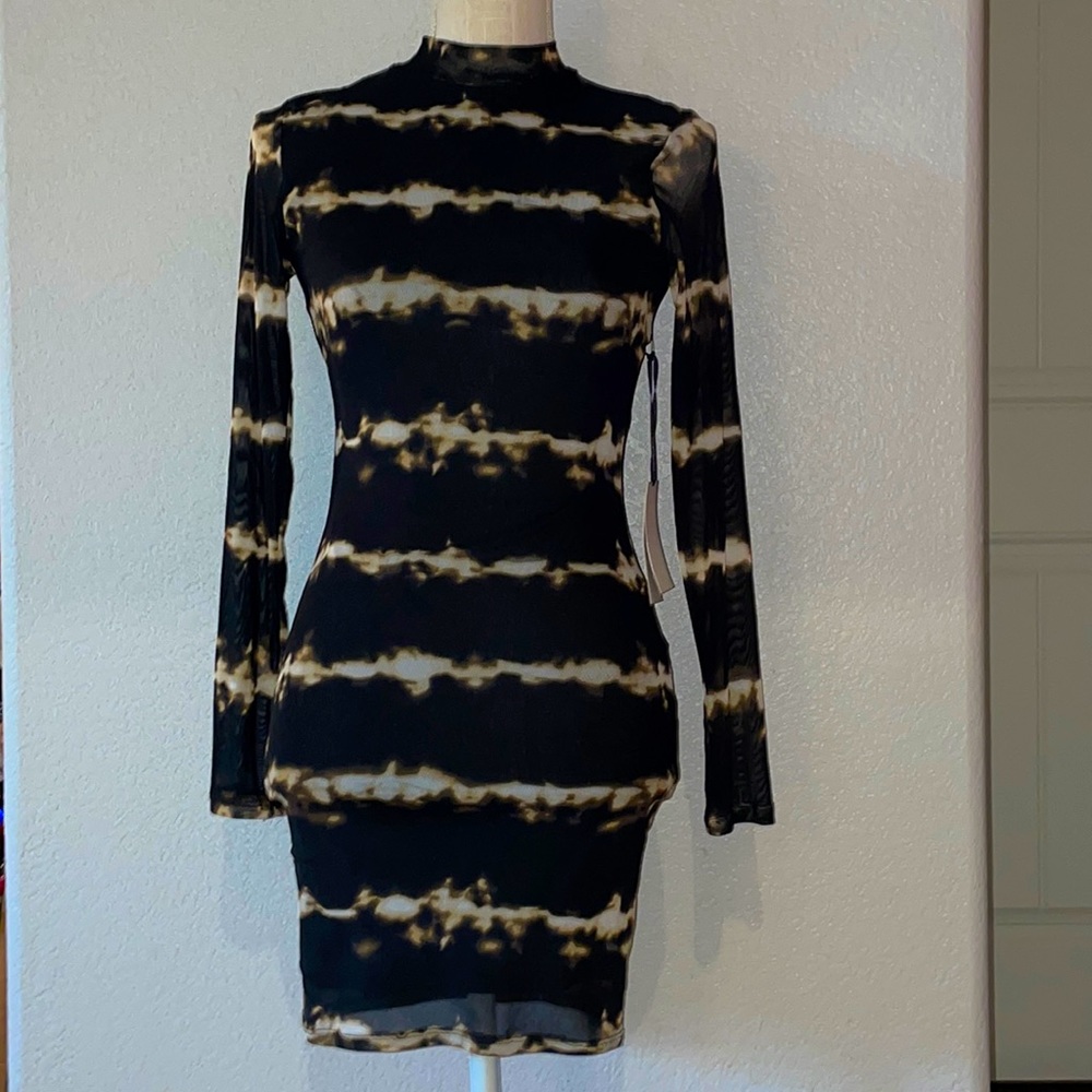 IRIS Black Mini Dress